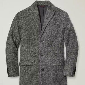 Bonobos - The Italian Wool Top Coat - 38 - Charcoal Herringbone